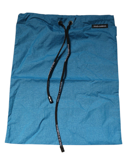 Dolce &amp; Gabbana – Blaue Strandshorts mit Logobund