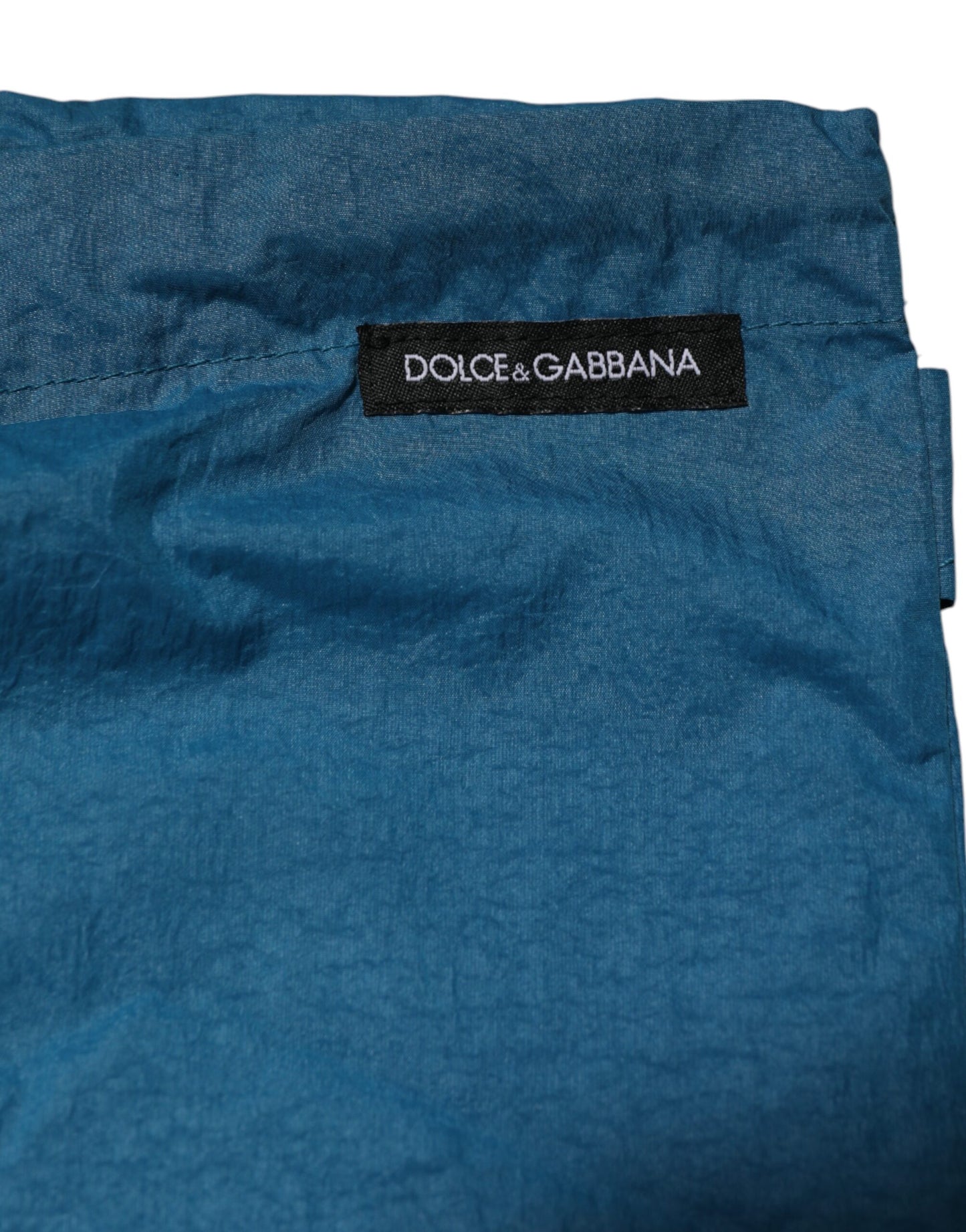 Dolce &amp; Gabbana – Blaue Strandshorts mit Logobund