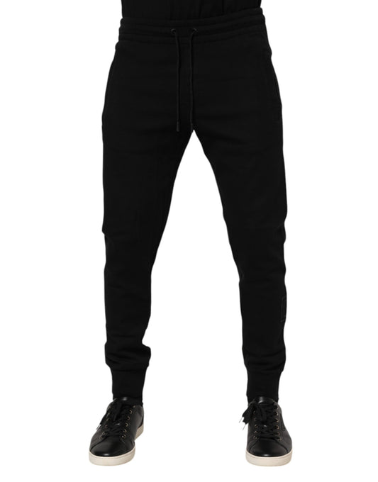 Dolce &amp; Gabbana Schwarze Baumwoll-Jogginghose für Herren