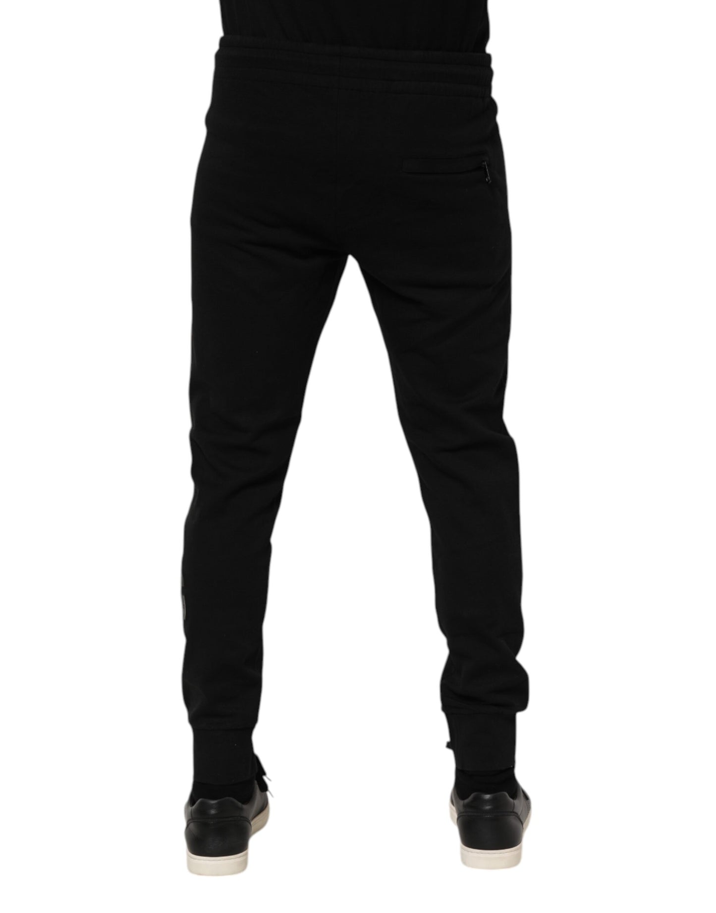 Dolce &amp; Gabbana Schwarze Baumwoll-Jogginghose für Herren