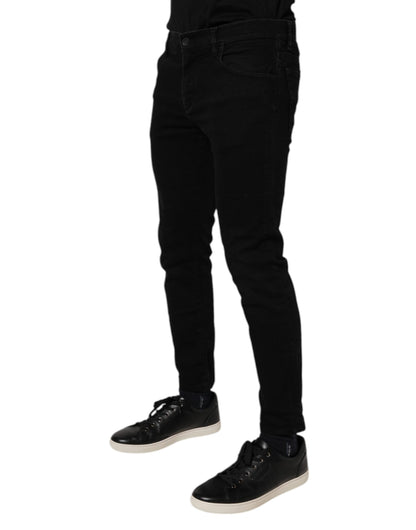 Dolce &amp; Gabbana Schwarze Skinny Jeans aus Baumwolle für Herren