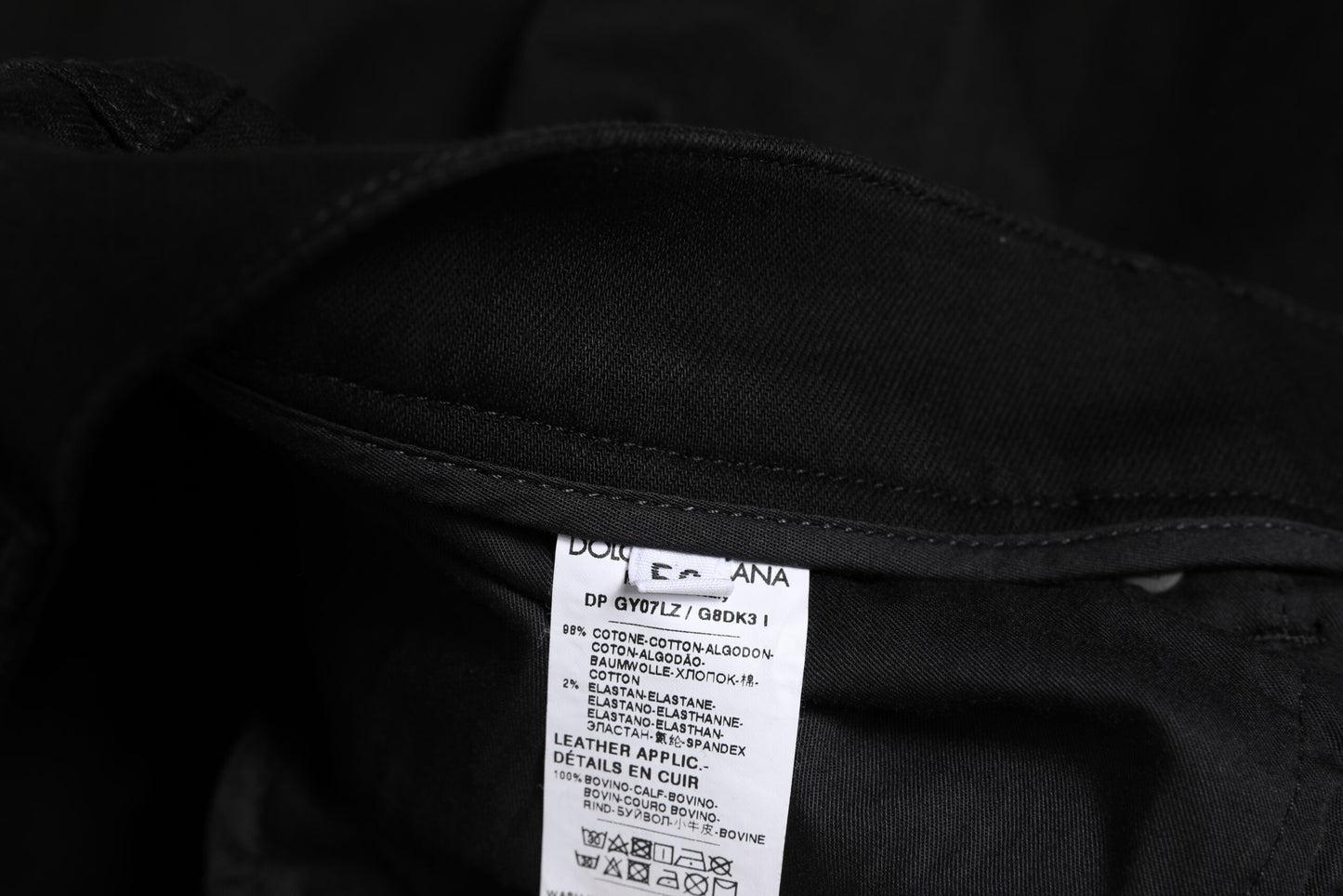 Dolce &amp; Gabbana Schwarze Skinny Jeans aus Baumwolle für Herren