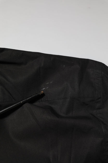 Dolce &amp; Gabbana Schwarzes Baumwoll-Stern-Pailletten-Kleid für formelle Herren