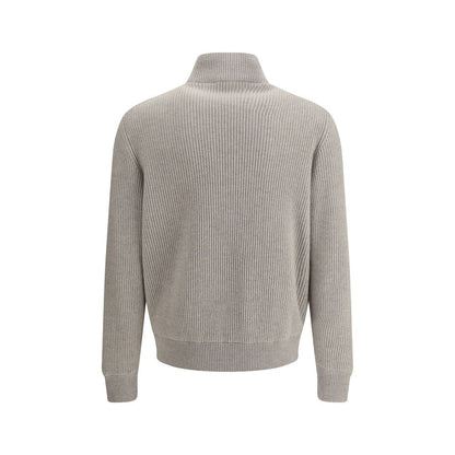 Brunello Cucinelli Graue Lederjacke