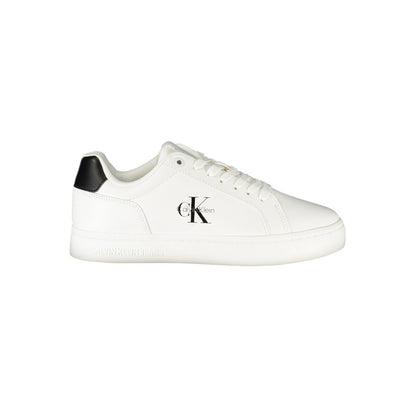 Calvin Klein Damen Sneaker aus weißem Leder