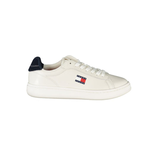 Tommy Hilfiger – Weiße Leder-Sneaker für Damen