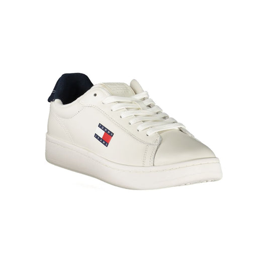 Tommy Hilfiger – Weiße Leder-Sneaker für Damen