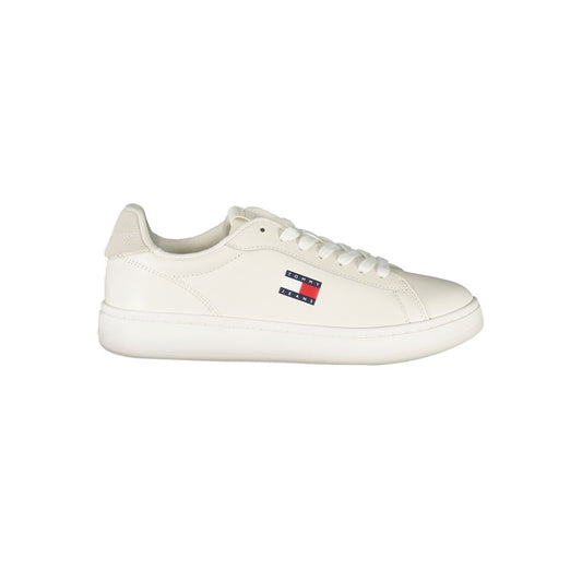 Tommy Hilfiger – Weiße Leder-Sneaker für Damen