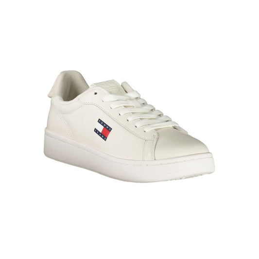 Tommy Hilfiger – Weiße Leder-Sneaker für Damen