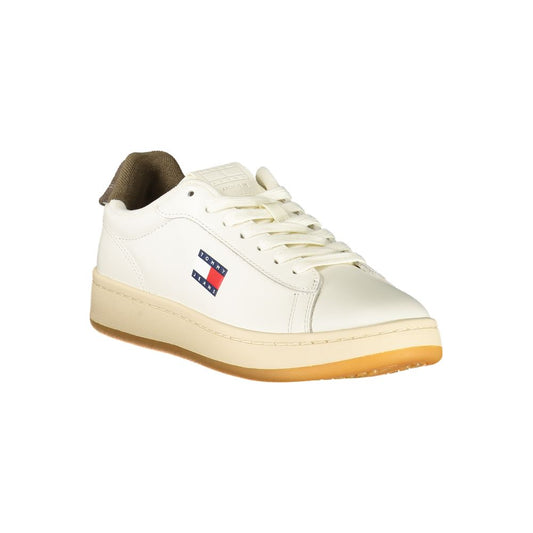 Tommy Hilfiger – Weiße Leder-Sneaker für Damen