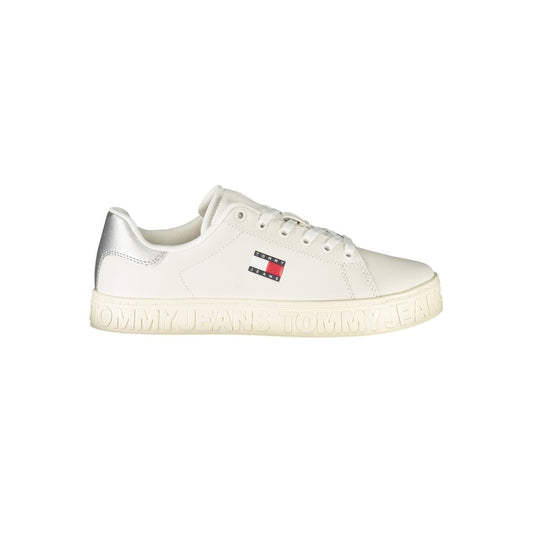 Tommy Hilfiger – Weiße Leder-Sneaker für Damen