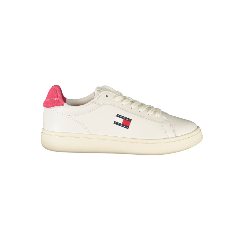 Tommy Hilfiger – Weiße Leder-Sneaker für Damen