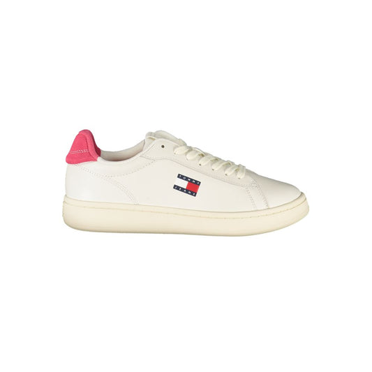 Tommy Hilfiger – Weiße Leder-Sneaker für Damen