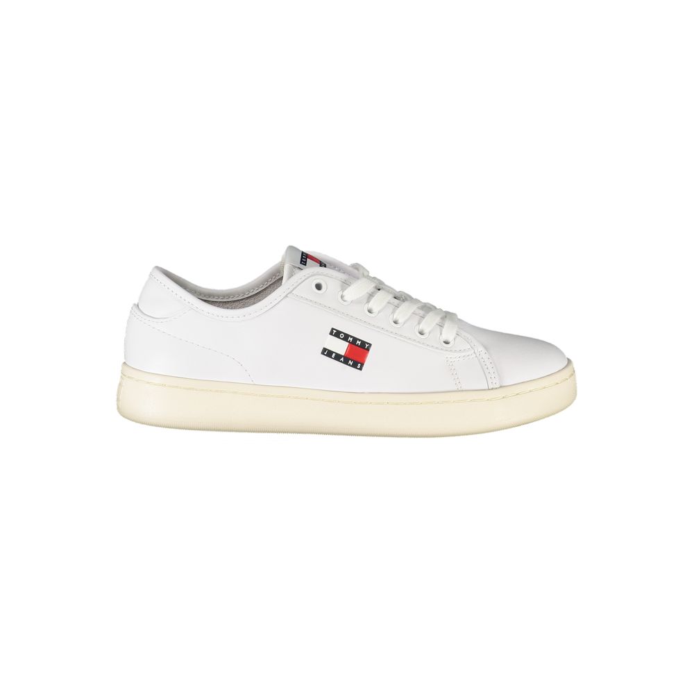 Tommy Hilfiger – Weiße Leder-Sneaker für Damen