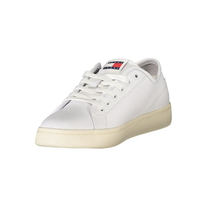 Tommy Hilfiger – Weiße Leder-Sneaker für Damen