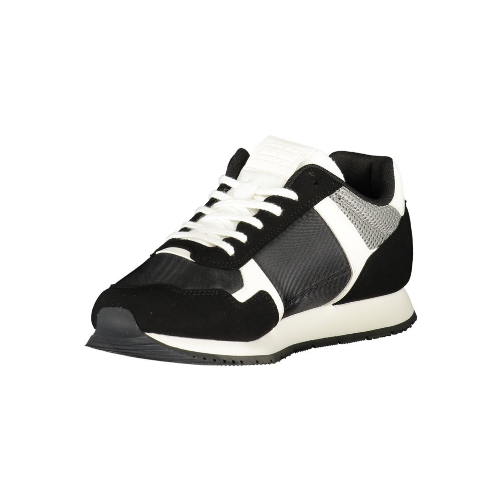 Tommy Hilfiger – Schwarze Polyester-Sneaker für Herren