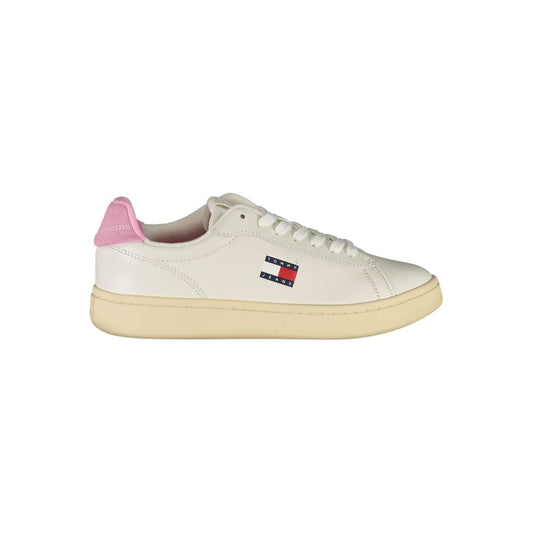 Tommy Hilfiger – Weiße Leder-Sneaker für Damen
