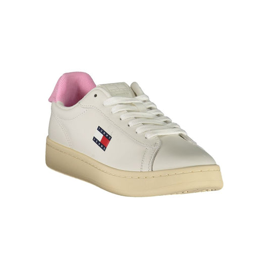 Tommy Hilfiger – Weiße Leder-Sneaker für Damen