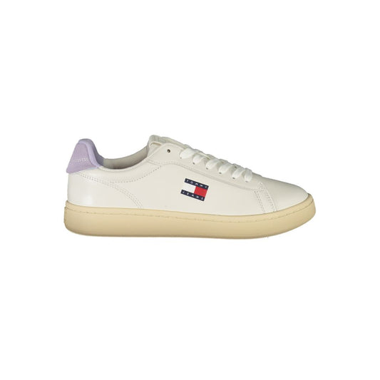 Tommy Hilfiger – Weiße Leder-Sneaker für Damen