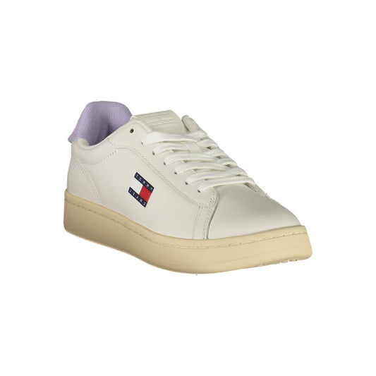 Tommy Hilfiger – Weiße Leder-Sneaker für Damen