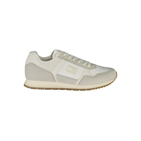 Tommy Hilfiger – Weiße Polyester-Sneaker für Herren