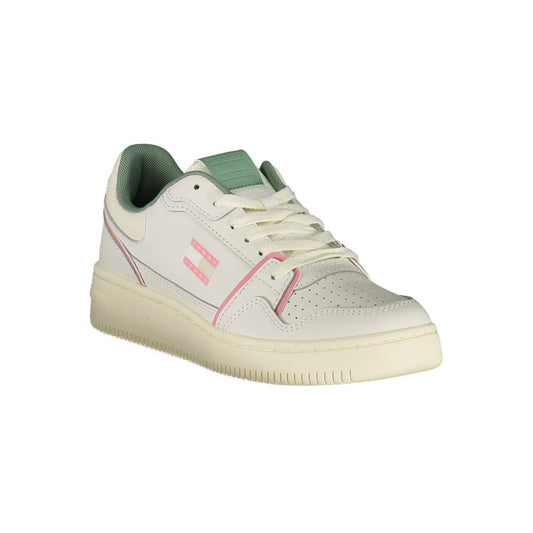 Tommy Hilfiger – Weiße Leder-Sneaker für Damen