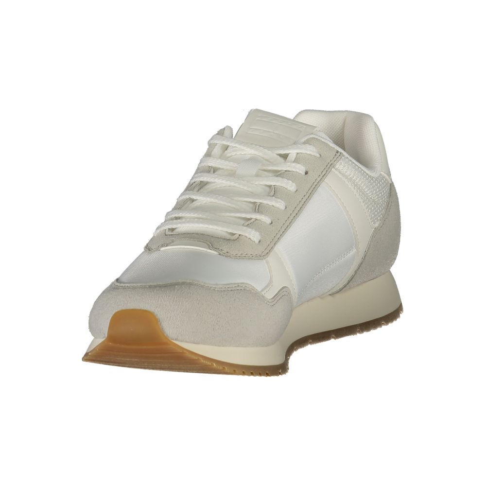 Tommy Hilfiger – Weiße Polyester-Sneaker für Herren