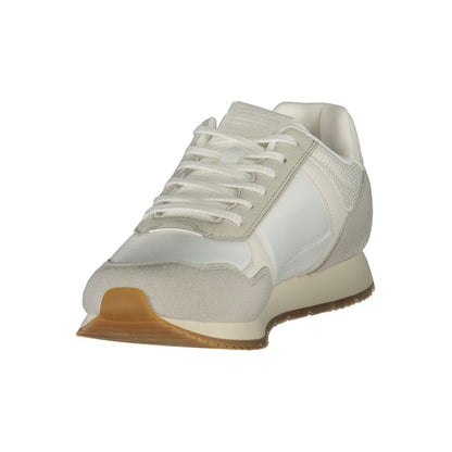Tommy Hilfiger – Weiße Polyester-Sneaker für Herren