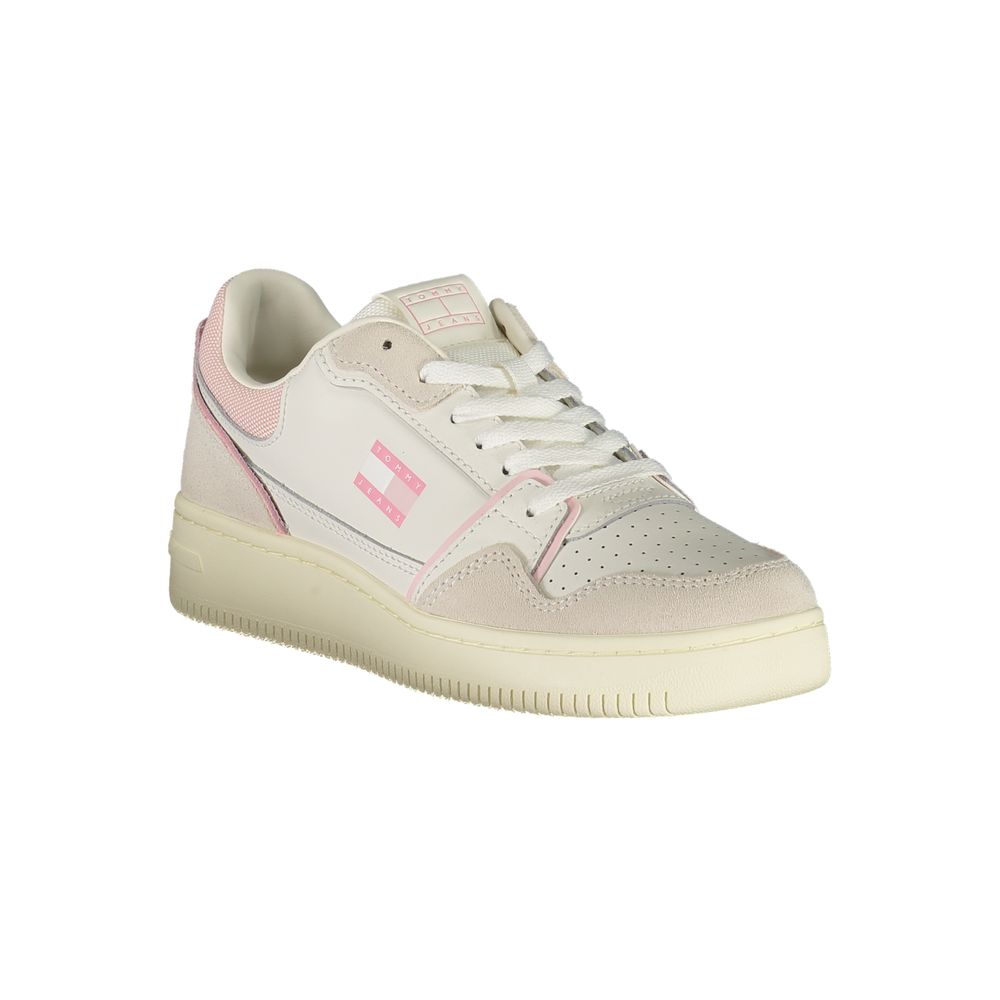Tommy Hilfiger – Weiße Leder-Sneaker für Damen