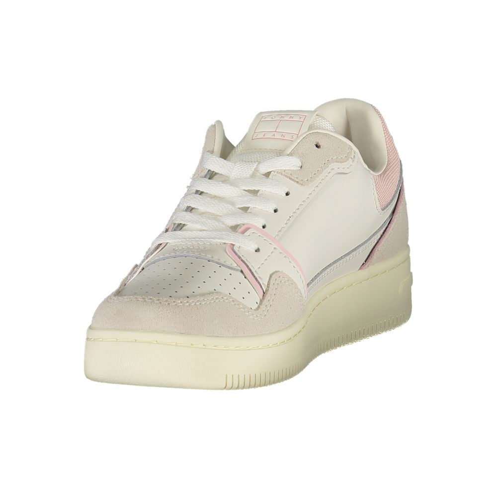 Tommy Hilfiger – Weiße Leder-Sneaker für Damen