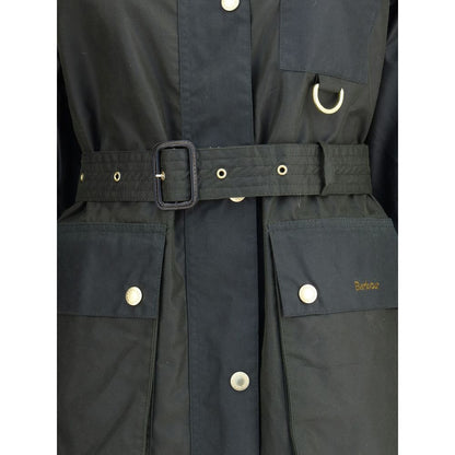 Barbour Grüner Baumwollmantel
