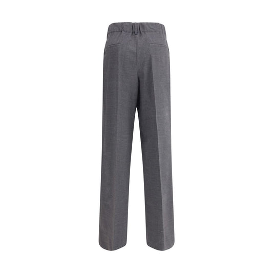 P.A.R.O.S.H. Gray Elastane Casual Pants