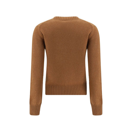 Ami Paris braunes Kaschmir-Sweatshirt