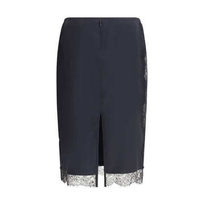 Tom Ford Schwarzer Seiden-Midirock