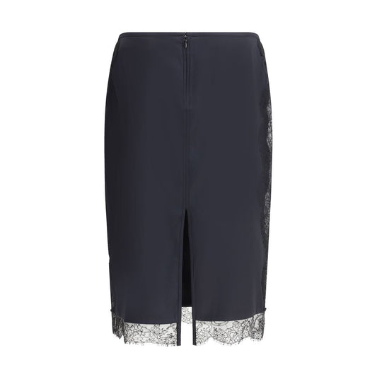 Tom Ford Schwarzer Seiden-Midirock