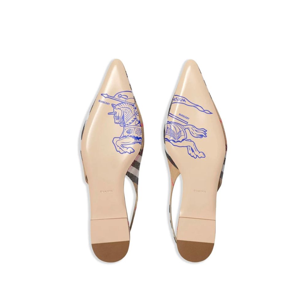Burberry – Karierte Slingback-Ballerinas „Birdie“