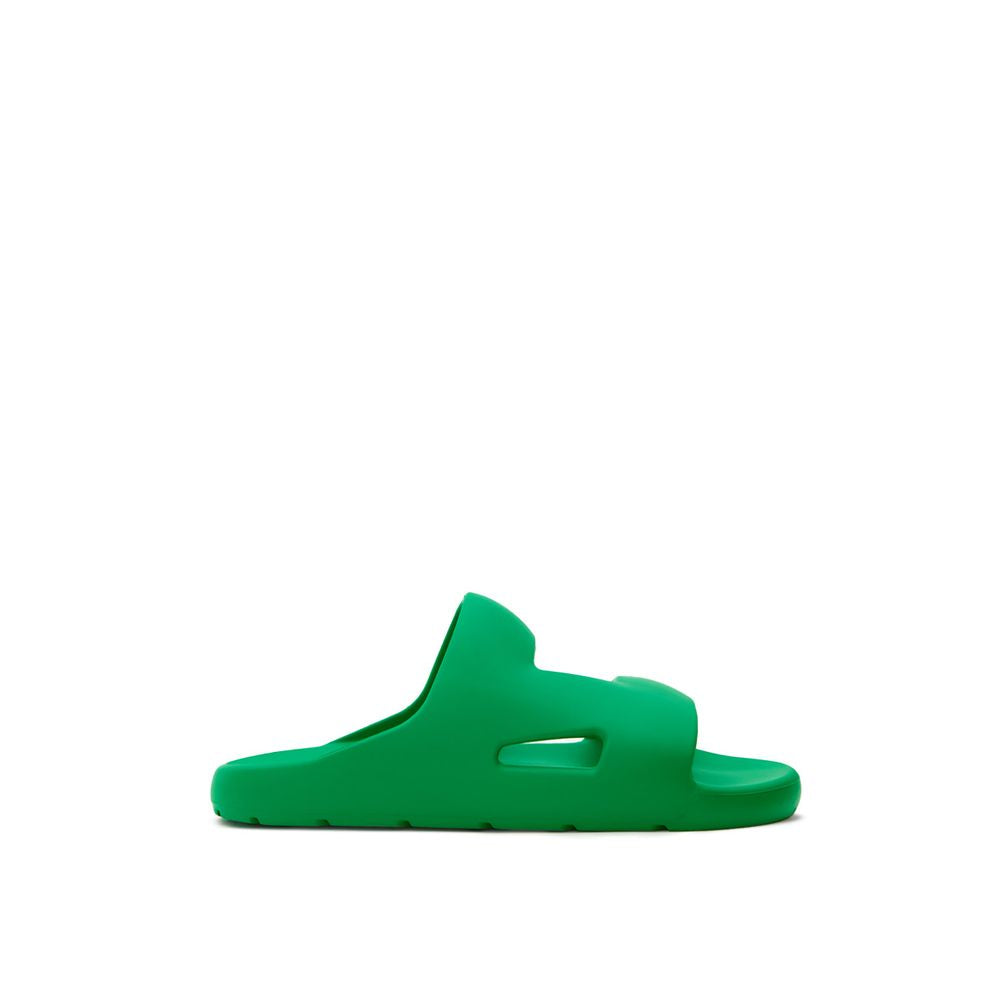 Bottega Veneta Grüner Baumwoll-Slipper