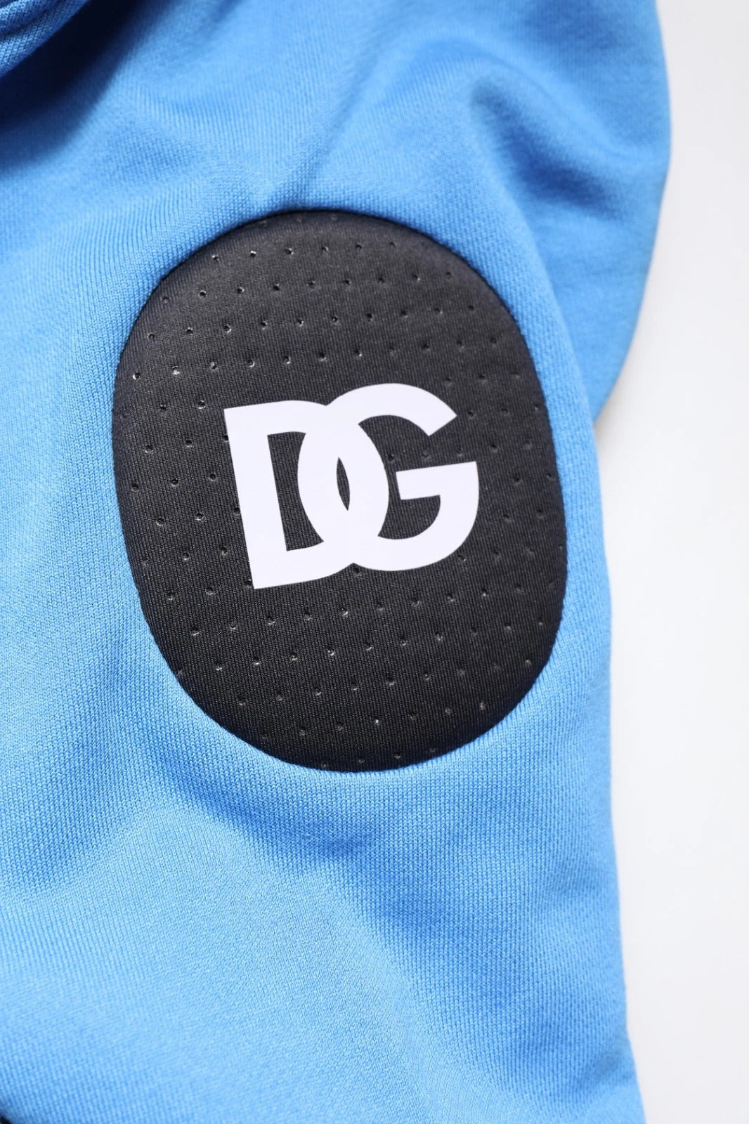 Dolce &amp; Gabbana Blaue Kapuzenweste aus Baumwolle für Herren, Sportbekleidung, Einheitsgröße