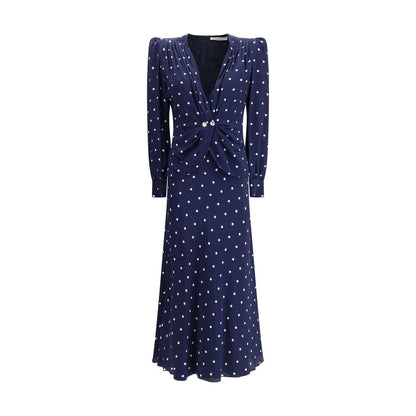 Blaues Cocktailkleid aus Seide von Alessandra Rich