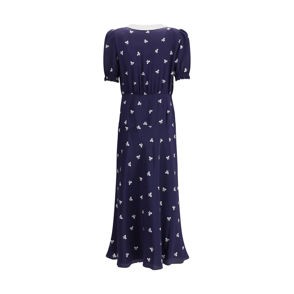 Alessandra Rich – Kleid mit Schleifenmuster