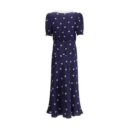Alessandra Rich – Kleid mit Schleifenmuster