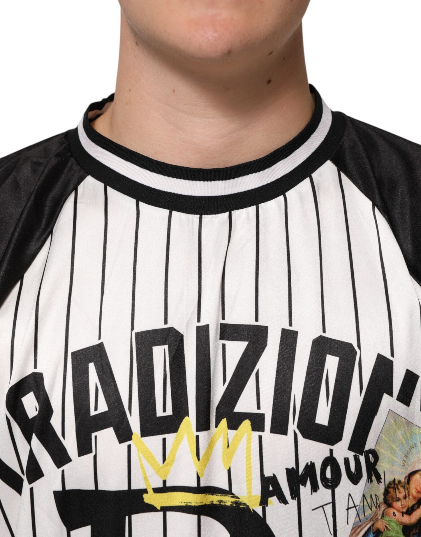 Übergroßes Herren-T-Shirt mit Graffiti-Print von Dolce &amp; Gabbana Tradizione