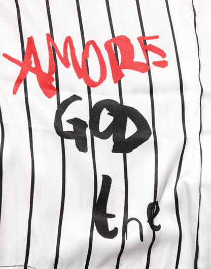 Übergroßes Herren-T-Shirt mit Graffiti-Print von Dolce &amp; Gabbana Tradizione