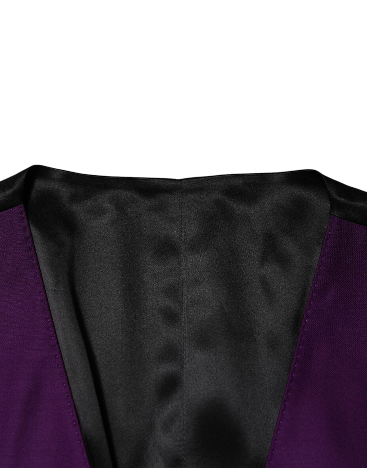 Dolce &amp; Gabbana Lila Wollkleid Formale Weste