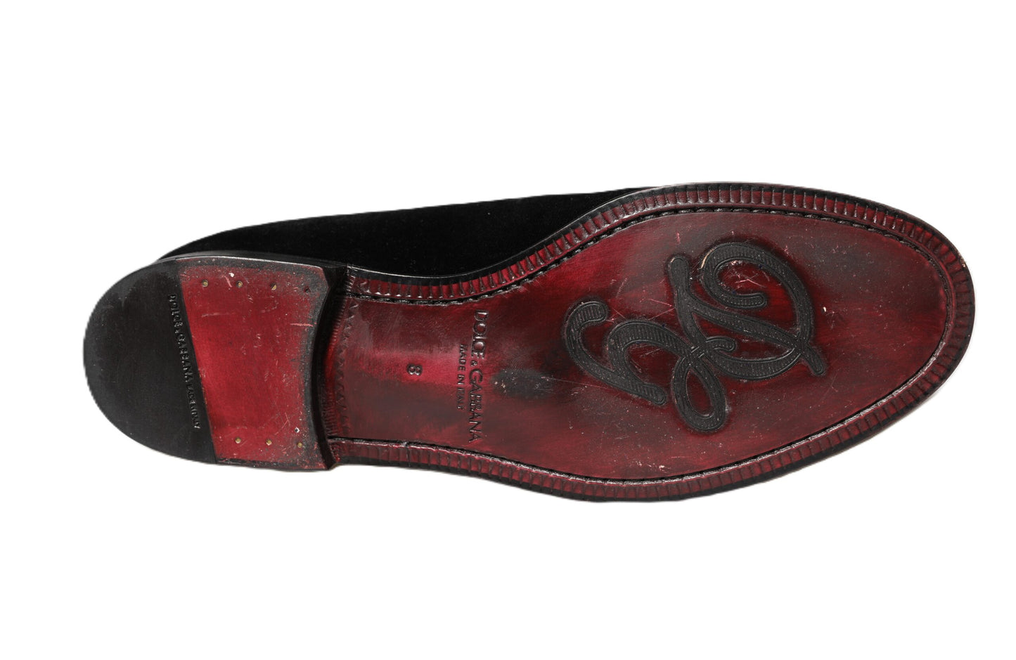 Dolce &amp; Gabbana – Slipper aus schwarzem Samt für Herren, formelle Schuhe