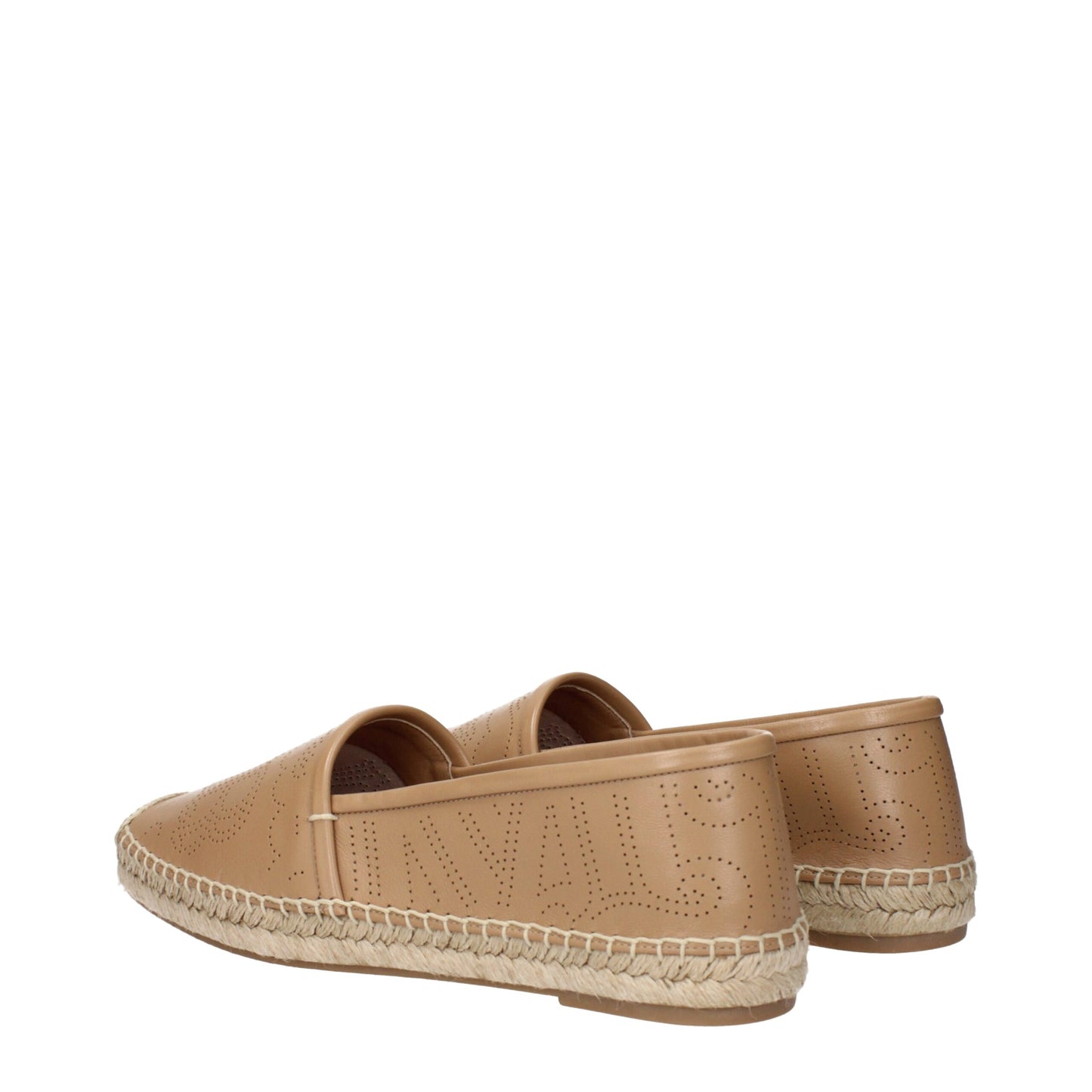 Max Mara Braune Leder-Espadrilles