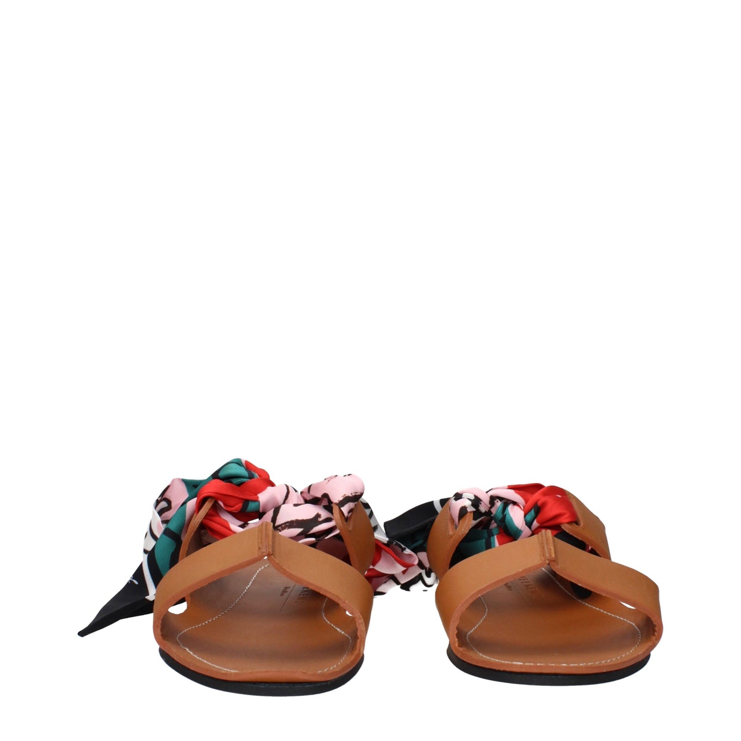 Max Mara – Flache Sandalen aus braunem Leder