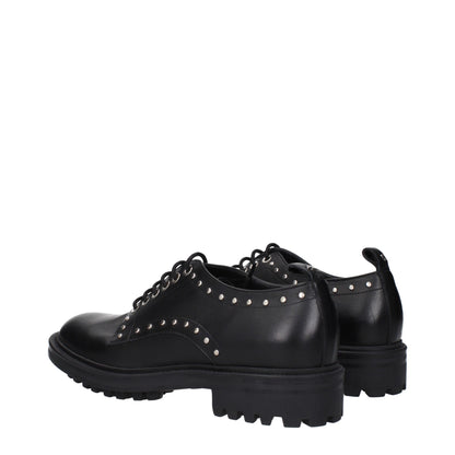 Max Mara – Oxfords und Derbys aus schwarzem Leder