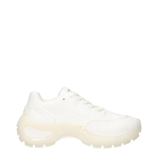 Max Mara – Klobige Sneakers aus weißem Stoff