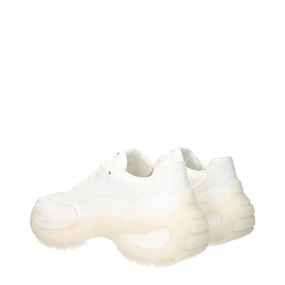 Max Mara – Klobige Sneakers aus weißem Stoff
